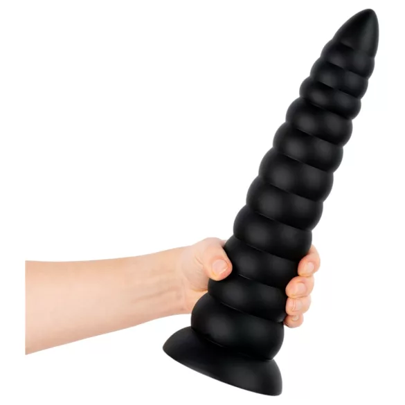 BUTTR Caterpiller - milzu anālais plugs (melns) - 29 cm