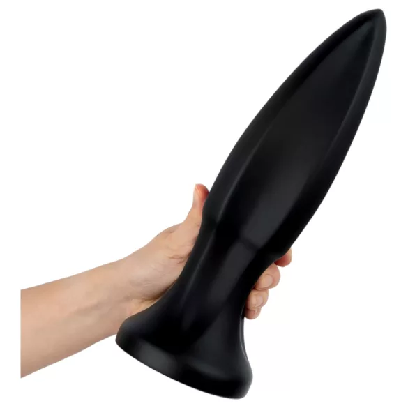 BUTTR Huge Explosive II - milzu anālais plugs (melns) - 29 cm