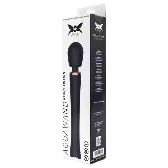 Pixey Aquawand - ūdensizturīgs masāžas vibrators (melns)