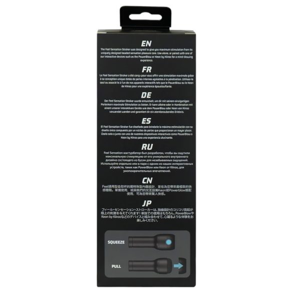 Kiiroo Feel Sensation masturbators PowerBlow saderīgs melns