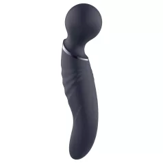 Glam - divpusējs wand vibrators (tumši pelēks)