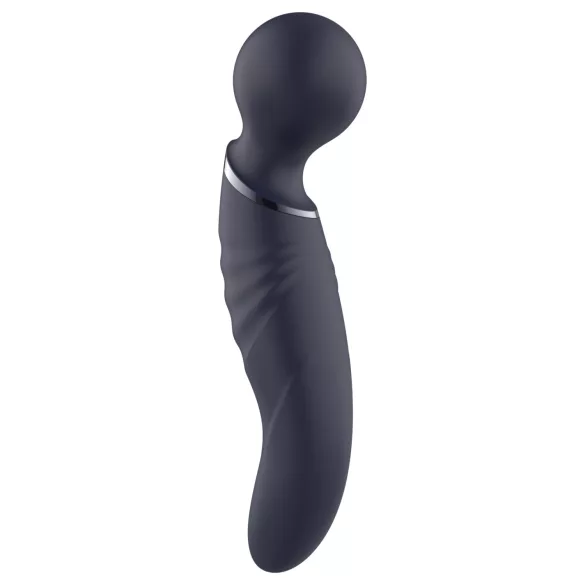 Glam - divpusējs wand vibrators (tumši pelēks)