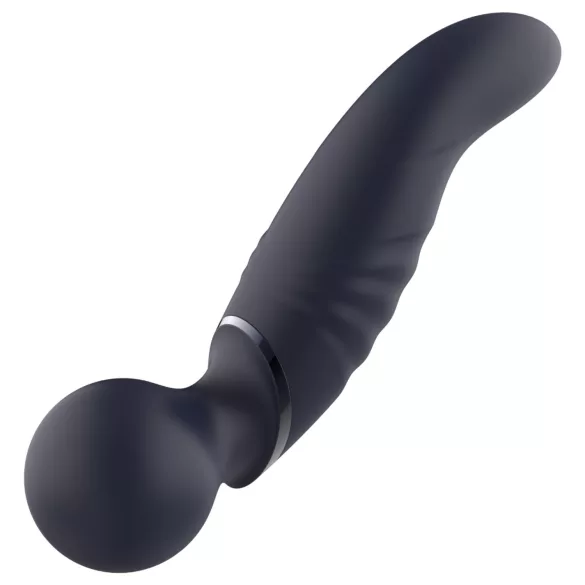 Glam - divpusējs wand vibrators (tumši pelēks)