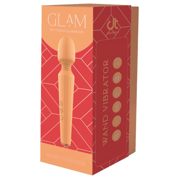 Glam - uzlādējams masāžas vibrators (oranžs)