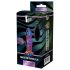 Glamour Glass - radio stikla anālais vibrators - viļņveida (krāsains)