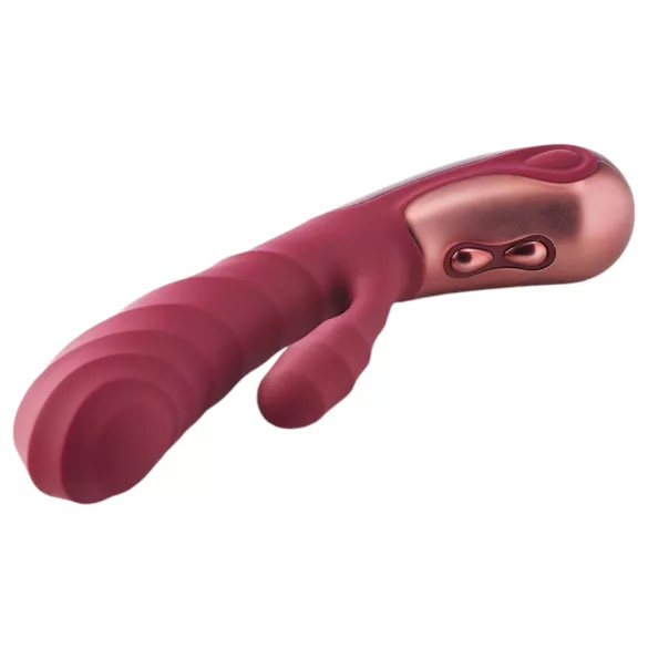 Dinky Jimmy K. Duo - vibrators ar klitora stimulatoru uzlādējams sarkans