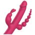 Dreamtoys vibrators ar 4 galiem, uzlādējams, rozā