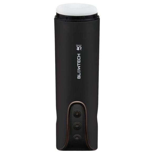 Dreamtoys Blowtech vīriešu masturbators ar vibrāciju, stingrs tvēriens, melns