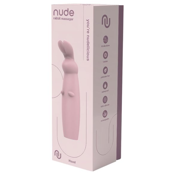 Nude Hazel - klitora vibrators ar ausīm, uzlādējams, violets