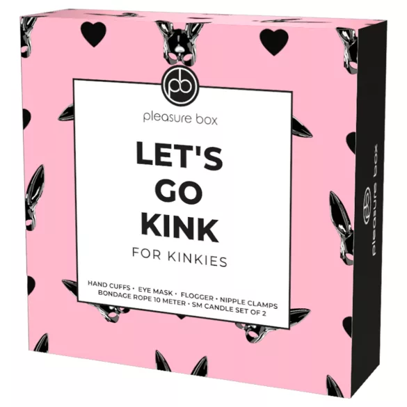 Pleasure Box Let's Go Kink - BDSM sasiešanas komplekts 6 daļas