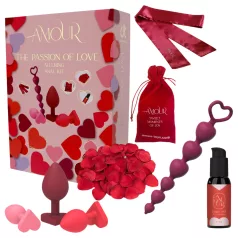   Dreamtoys Amour - anālā treniņa dāvanu komplekts (sarkans)