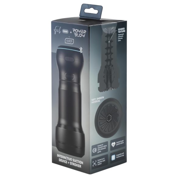 Kiiroo PowerBlow + Feel vīriešu masturbators kabatas izmērs melns
