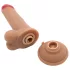 Kiotos Cox Power - vibrējošs šaujošs dildo ar tālvadības pulti (dabīgs)