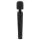 Pixey Deluxe Black Velvet - vidēja izmēra burvju nūjiņas vibrators (melns)
