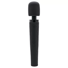   Pixey Deluxe Black Velvet - burvju nūjiņas vibrators L (melns)