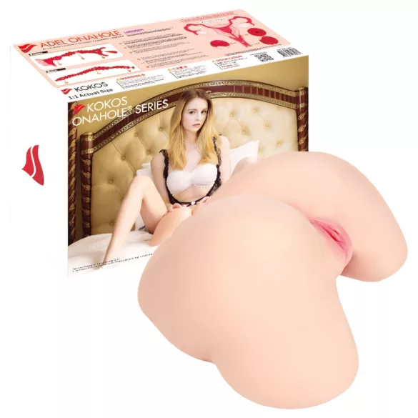 Kokos Adel Real Hips - reālistisks stumbra masturbators (dabisks)
