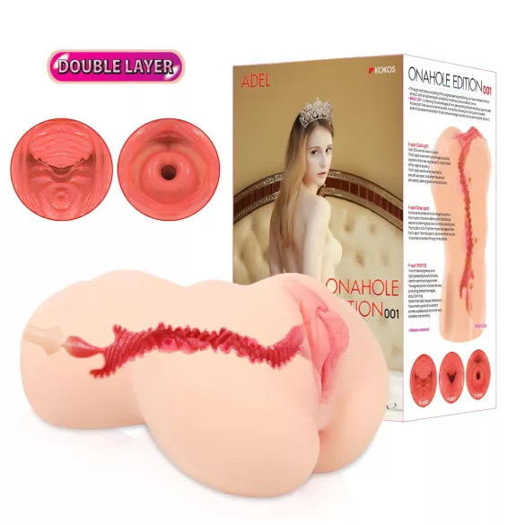 Kokos Onahole 001 XL - realistisks mākslīgais vagīnas masturbators (dabīgs)