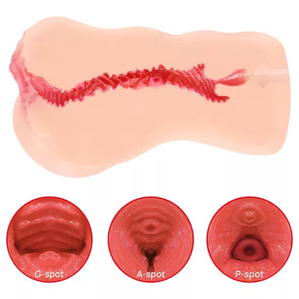 Kokos Onahole 001 XL - realistisks mākslīgais vagīnas masturbators (dabīgs)
