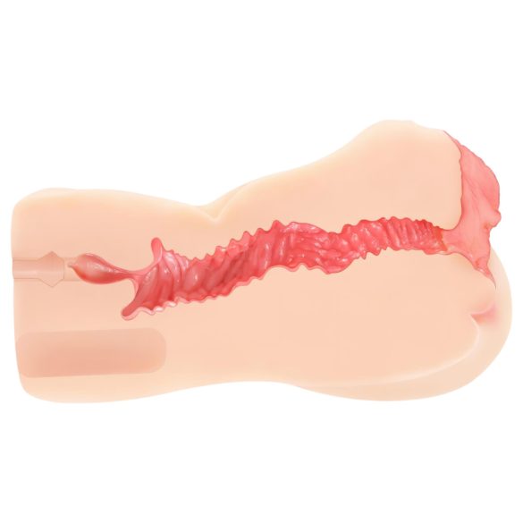 Kokos Onahole 004 - masturbators ar dubultu slāni dabīgā krāsā