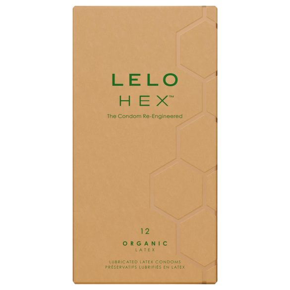 LELO Hex Organic - spēka prezervatīvi (12 gab)