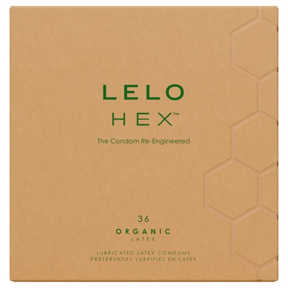 LELO Hex Organic - stiprināti prezervatīvi (36gab)