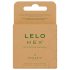 LELO Hex Organic - spēka prezervatīvi (3gab)