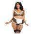 Dreamgirls Plus Size Sulīga Istabenes Kostīms - Caurspīdīgs Tīkliņš (XL-XXL)