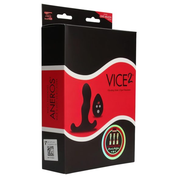 Aneros Vice 2 - prostatas un G punkta vibrators melns