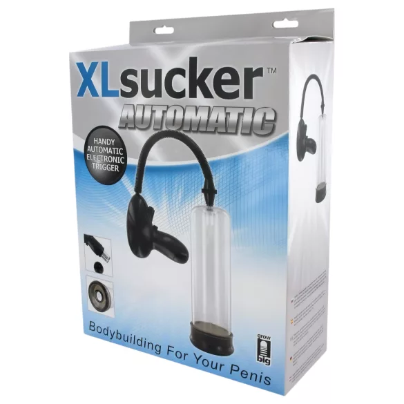 XLSUCKER - automātiskā erekcijas un dzimumlocekļa pumpis caurspīdīgs