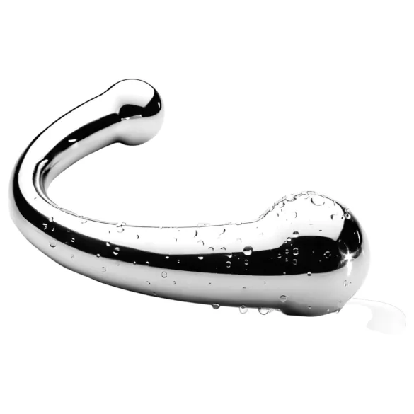 NJOY Pure Wand - anālais āķa dildo (sudraba)