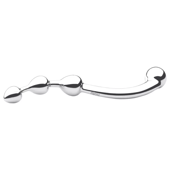 Njoy Fun Wand - metāla anālais un G-punkta dildo sudraba