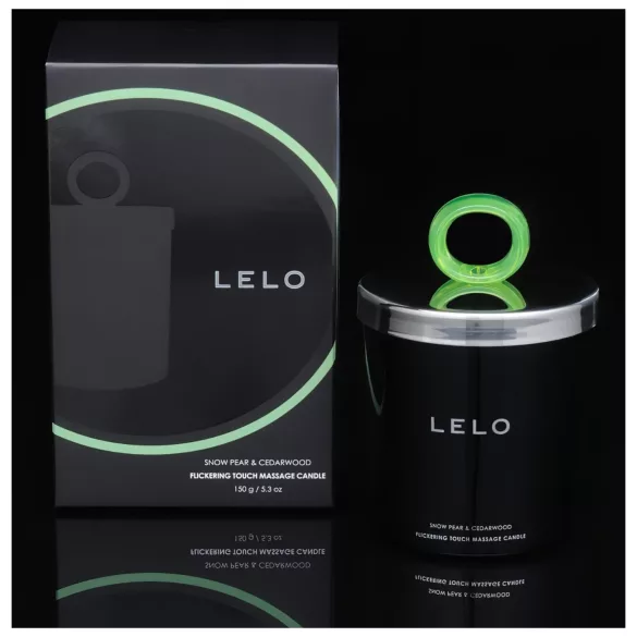 LELO masāžas svece ar bumbieru un ciedra aromātu 150g
