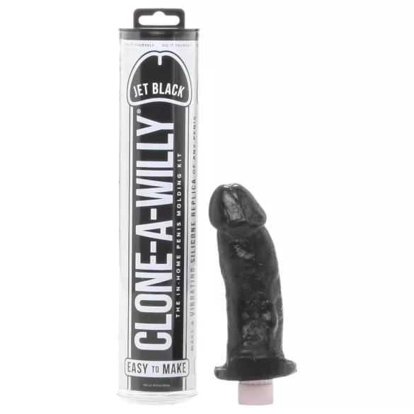 Clone-a-Willy - dzimumlocekļa kopēšanas komplekts ar vibratoru melns