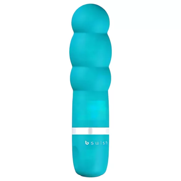 B SWISH Bcute Pearl - ūdensizturīgs vibrators ar pērlītēm, tirkīza