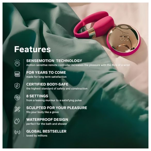 LELO Tiani 3 pāru vibrators silikona violets