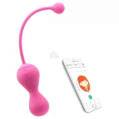   Magic Motion Kegel Master - lietotnes vadāma vibrējoša geišas bumbiņa (rozā)
