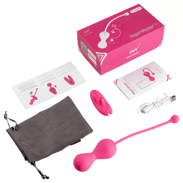 Magic Motion Kegel Master - gudro geišu bumbiņu duets (rozā)