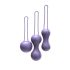 Je Joue Ami - 3 gabalu geišu bumbiņu komplekts (violets)