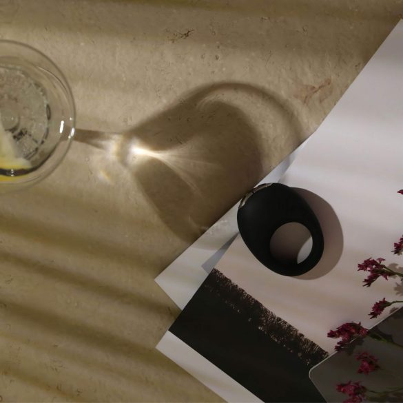 Je Joue Mio - vibrējošs ūdensizturīgs uzlādējams erekcijas gredzens melns