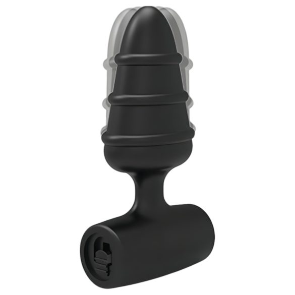 Mīlestības Plug - mini anālās vibrators (melns)