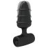 Mīlestības Plug - mini anālās vibrators (melns)