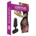 Mīlestības Plug - mini anālās vibrators (melns)