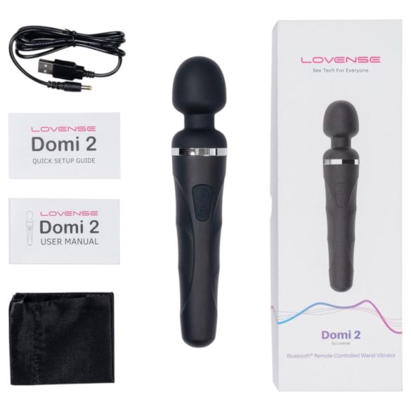 LOVENSE Domi 2 - masāžas vibrators ar vadību, melns