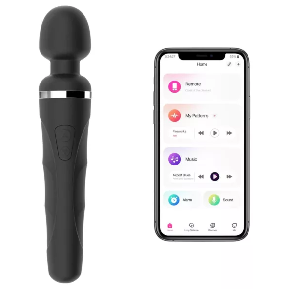 Lovense Domi 2 - ar lietotni vadāms masāžas vibrators (melns)