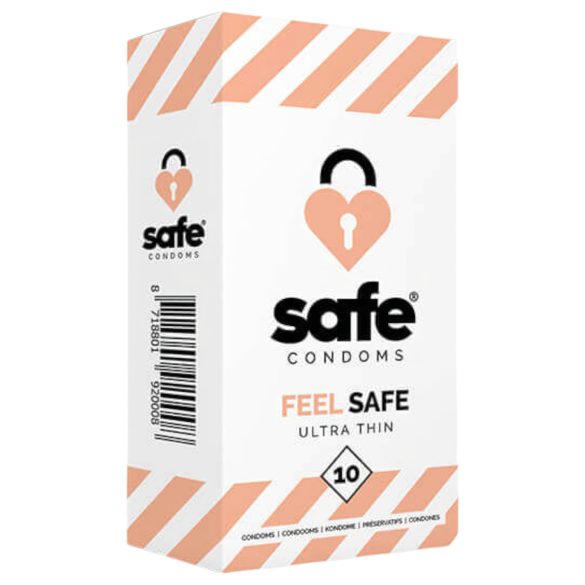 SAFE Feel Safe - īpaši plāns prezervatīvs (10 gab.)
