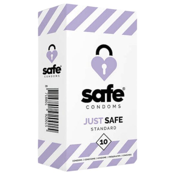 SAFE Just Safe - standarta prezervatīvi - vaniļa (10gab)