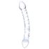GLAS - stikla dubultais dildo (caurspīdīgs)