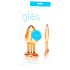 GLAS Over Easy - stikla anālais aizbāznis (zelta)
