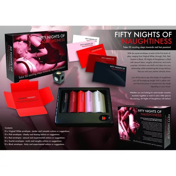 FIFTY NIGHTS OF NAUGHTINESS - seksa galda spēle angļu valodā