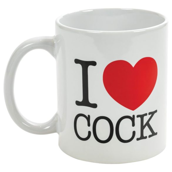 I Love Cock - krūze (melna)
